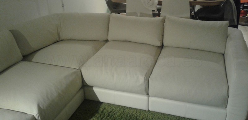 Sofá rinconera. Funda a medida