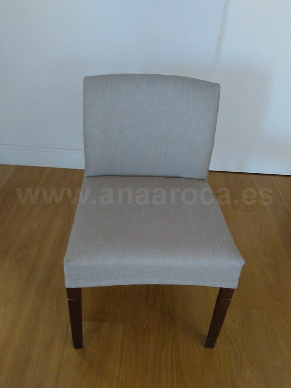 Funda a medida semi-completa para silla con respaldo bajo